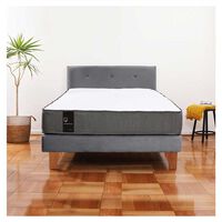 Cama Europea Latam Home 1,5 Plazas Zen Best Gris