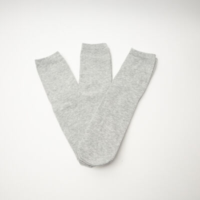 Imagen 2 del producto Pack 3 Calcetines Largo Mujer Icono Gris Melan