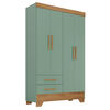 Closet Di Poretti Design Bambole 2 Cajones 4 Puertas Verde Pastel