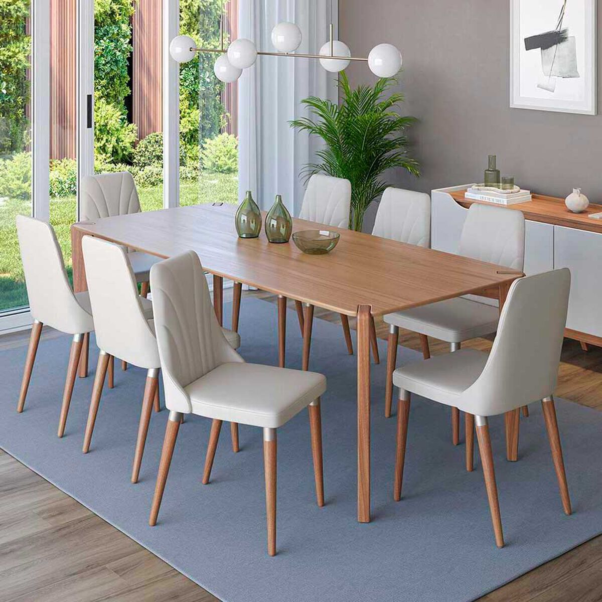 Juego de Comedor Decocasa Harmony  8 Sillas Canela