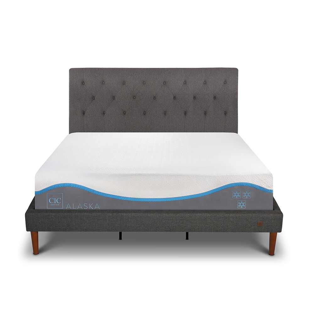 Cama Europea CIC King Alaska + Respaldo