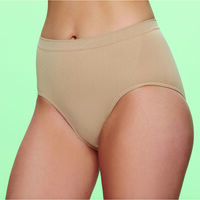 Calzón Cuadro Mujer Intime BEIGE, BLANCO, NEGRO