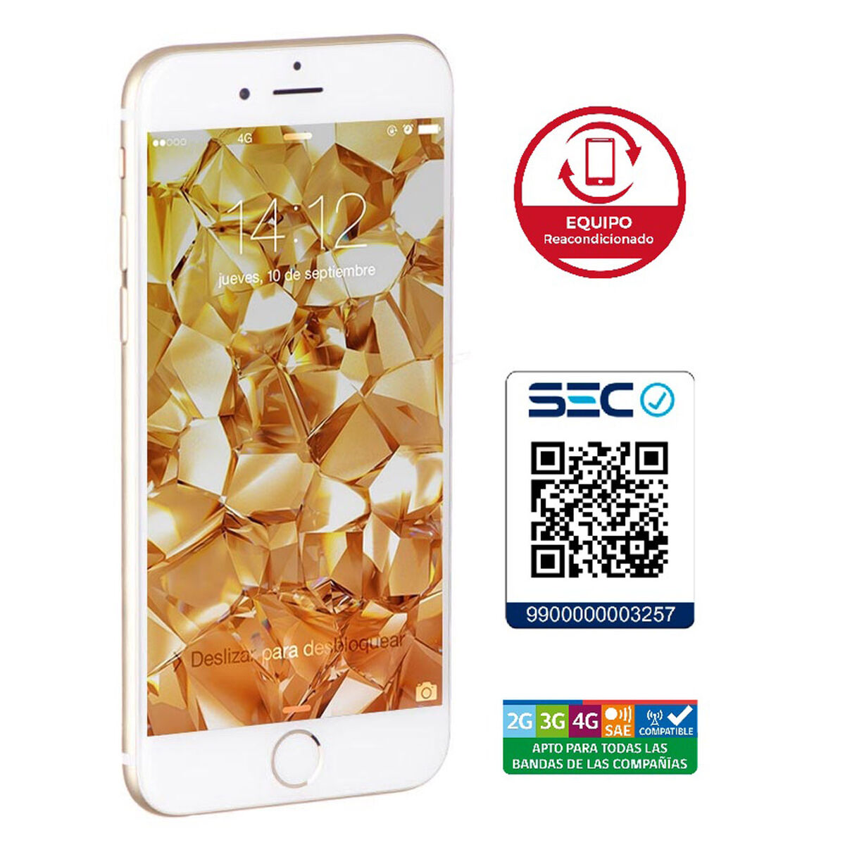 Celular Apple Iphone 6s 16GB 4.7" Reacondicionado Dorado Liberado
