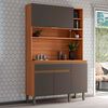 Mueble de Cocina Roca Macadamia Canela Grafito 1 Cajón 4 Puertas