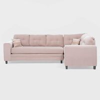 Sofá Seccional Derecho Living Factory Dubai 5 Cuerpos Beige