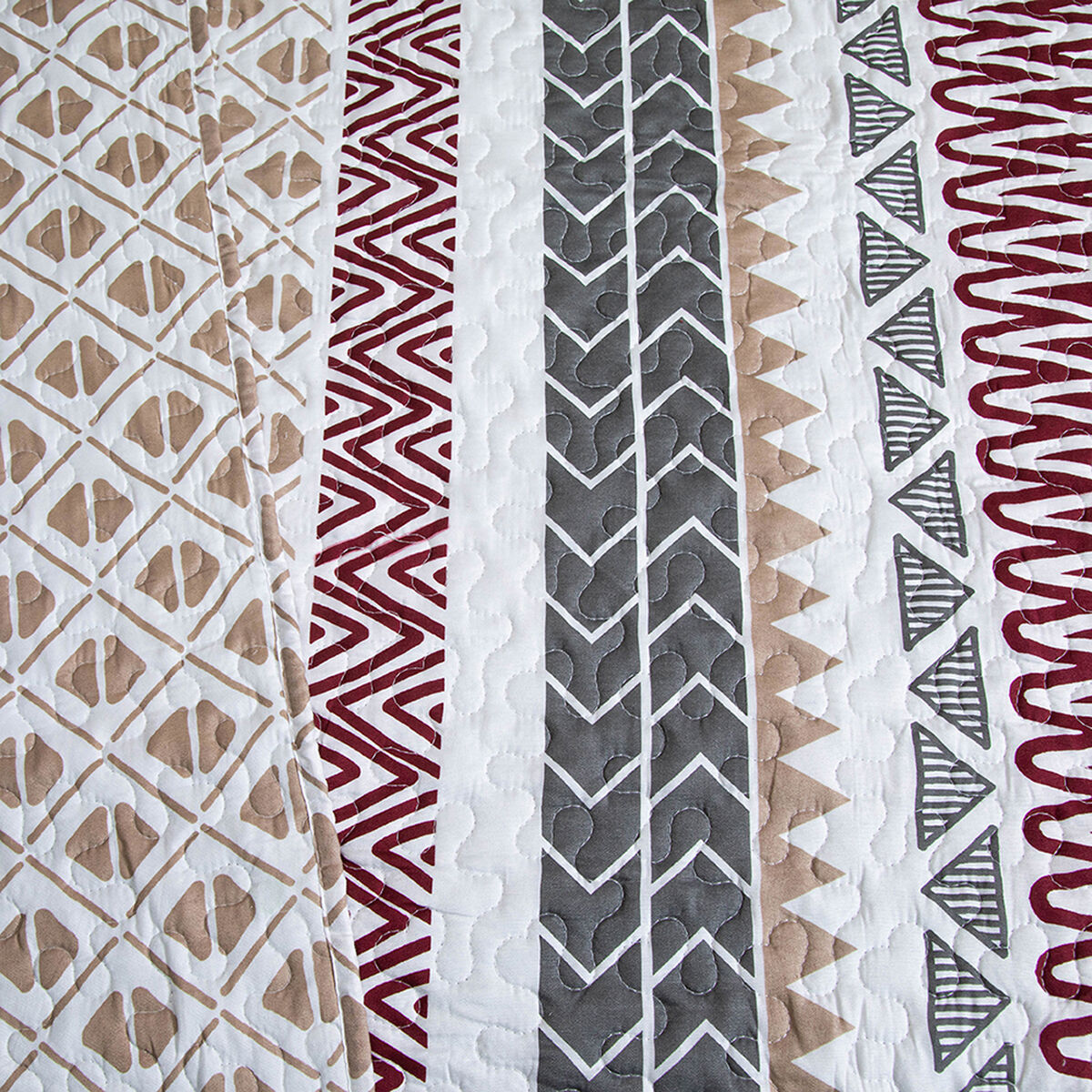 Quilt Doral 2 Plazas Patchwork Blanco