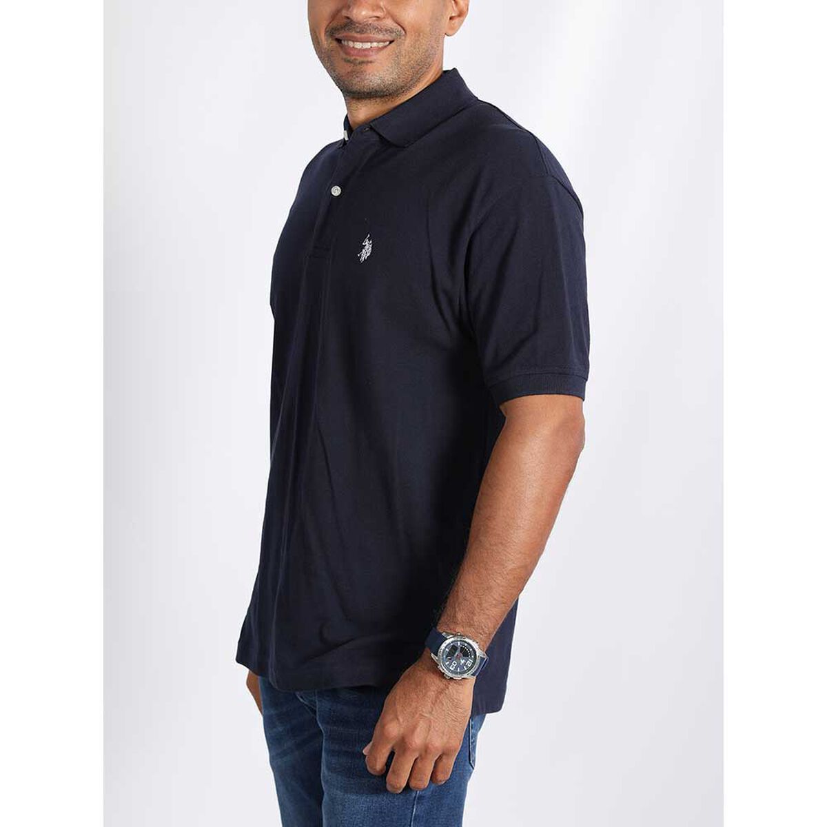 Polera Piqué Caballo Chico Hombre Us Polo Assn Abc