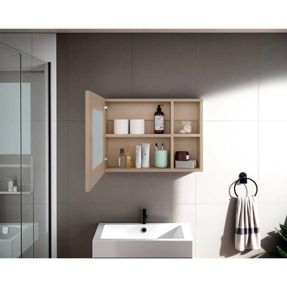 Botiqu&iacute;n con Espejo TuHome Cairo Rovere