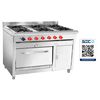 Cocina Industrial a Gas 6 Platos Gas Natural + Calienta Platos