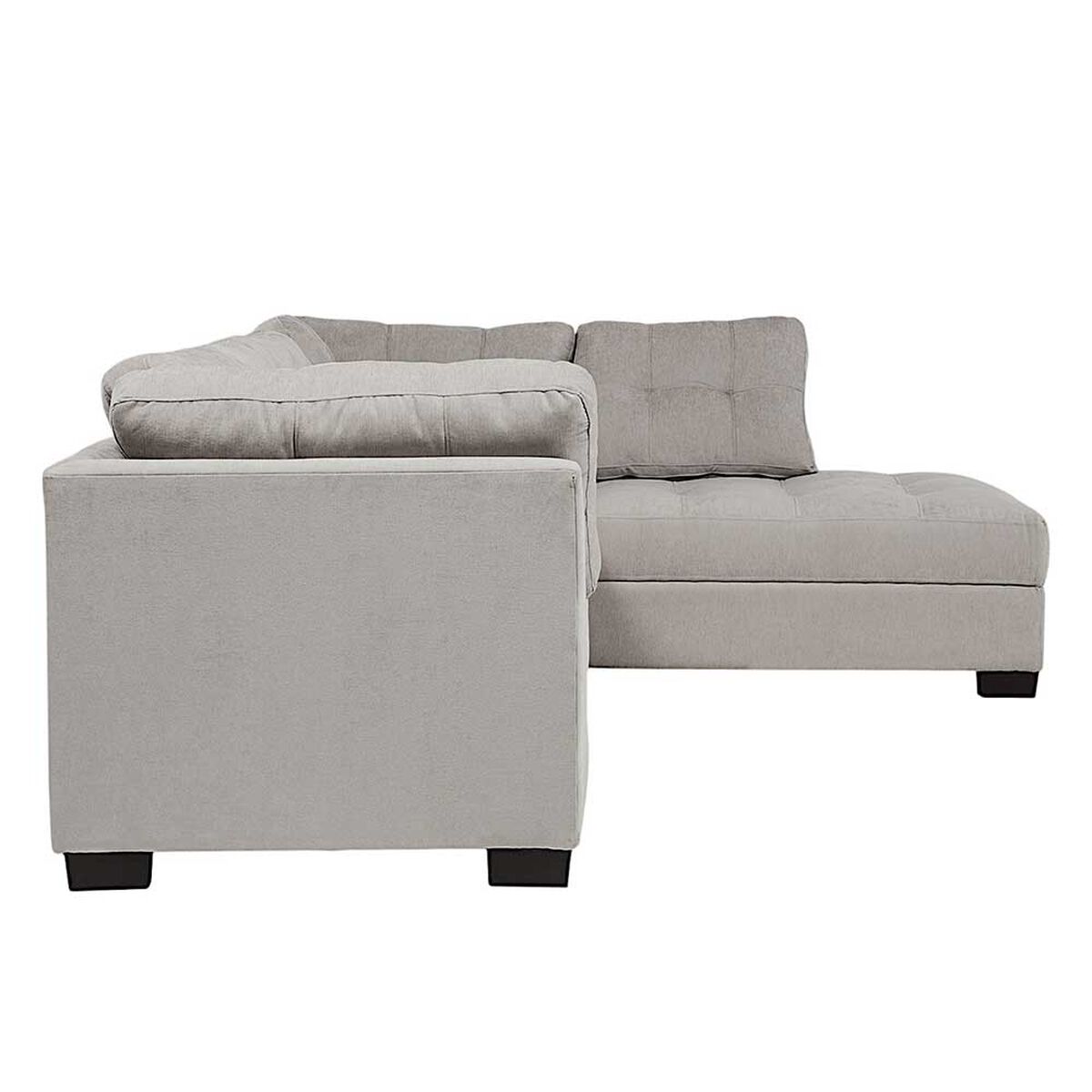 Seccional Derecho Muebles MPR Edimburgo 5 Cuerpos Gris Claro