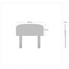Cama Nido Celta 1,5 Plazas Atlantis Black + Respaldo + Velador Asturias