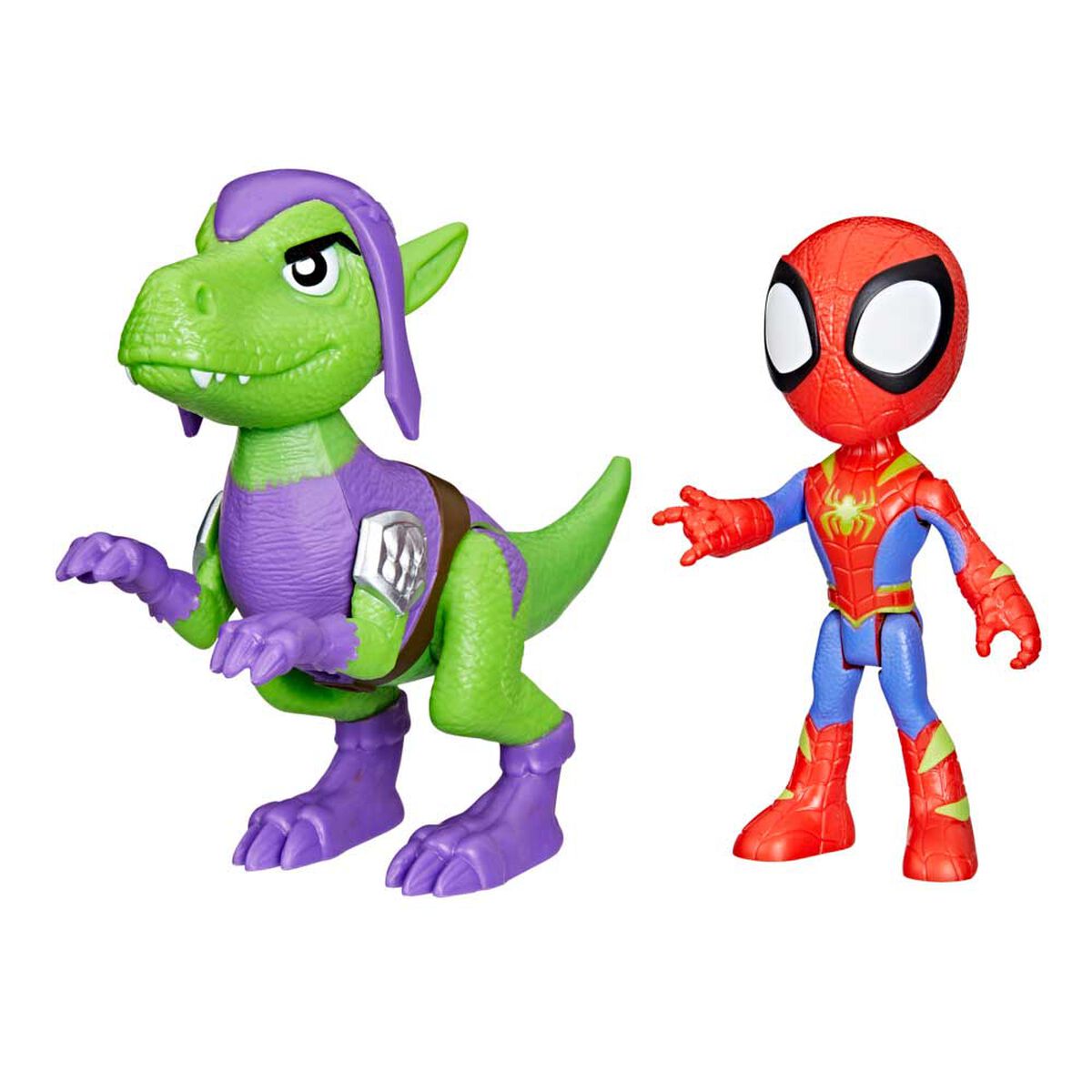 Figura de Acci&oacute;n Spidey & His Amazing Friends Dino-Webs Spidey y Goblin Raptor