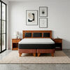 Cama Europea Latam Home 2 Plazas New Top Chocolate + Maderas Altair