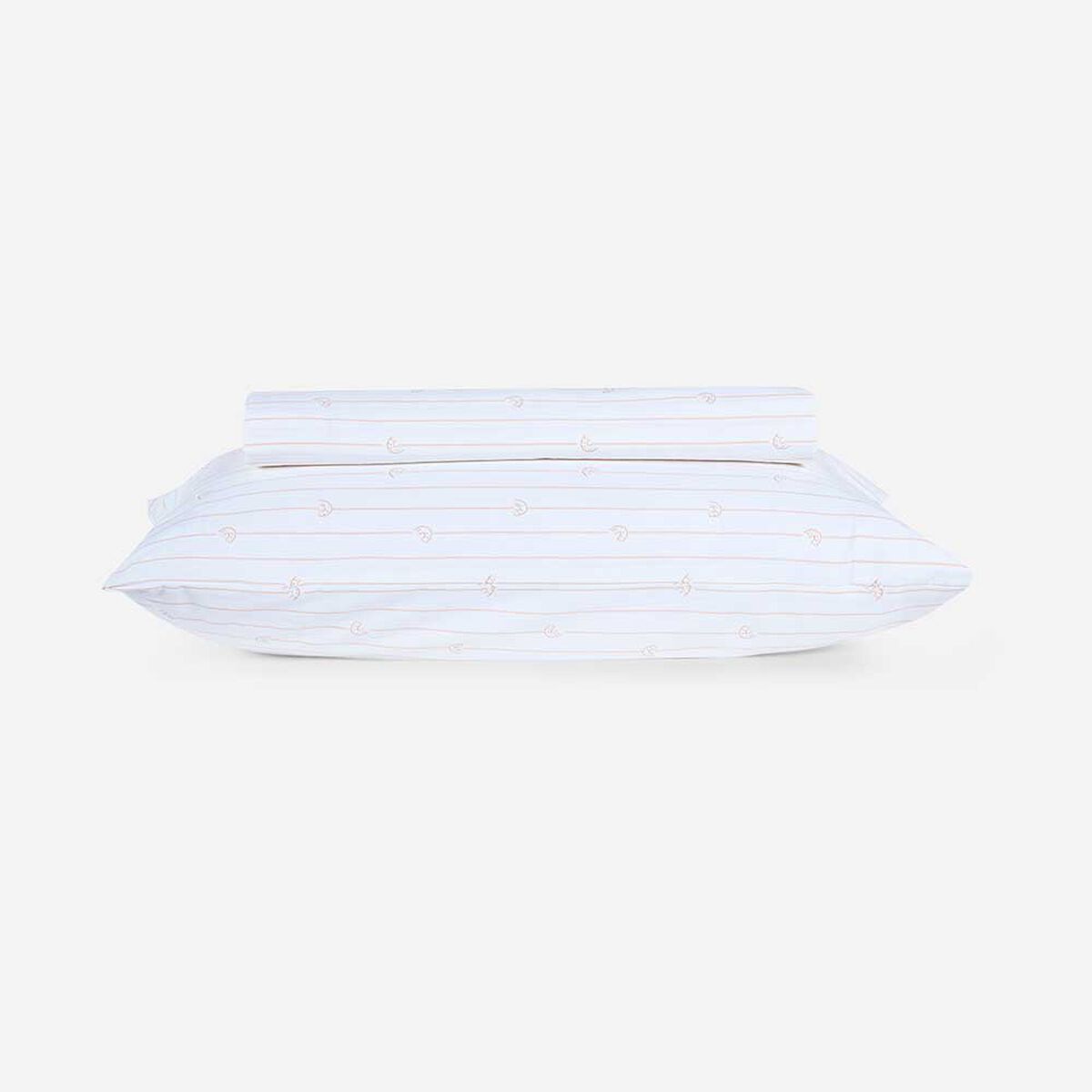 Juego de Sábanas Infantil Rosen 1,5 Plazas Rainbow Damasco Blanco