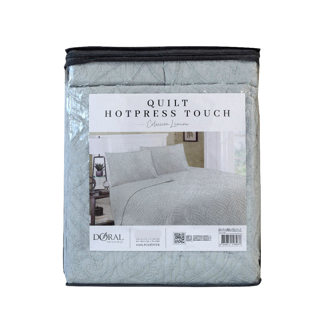 Quilt Doral 2 Plazas Touch Gris
