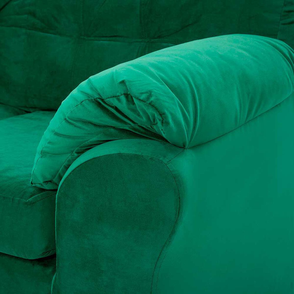 Sofá Seccional Muebles MPR Alerce 5 Verde Esmeralda