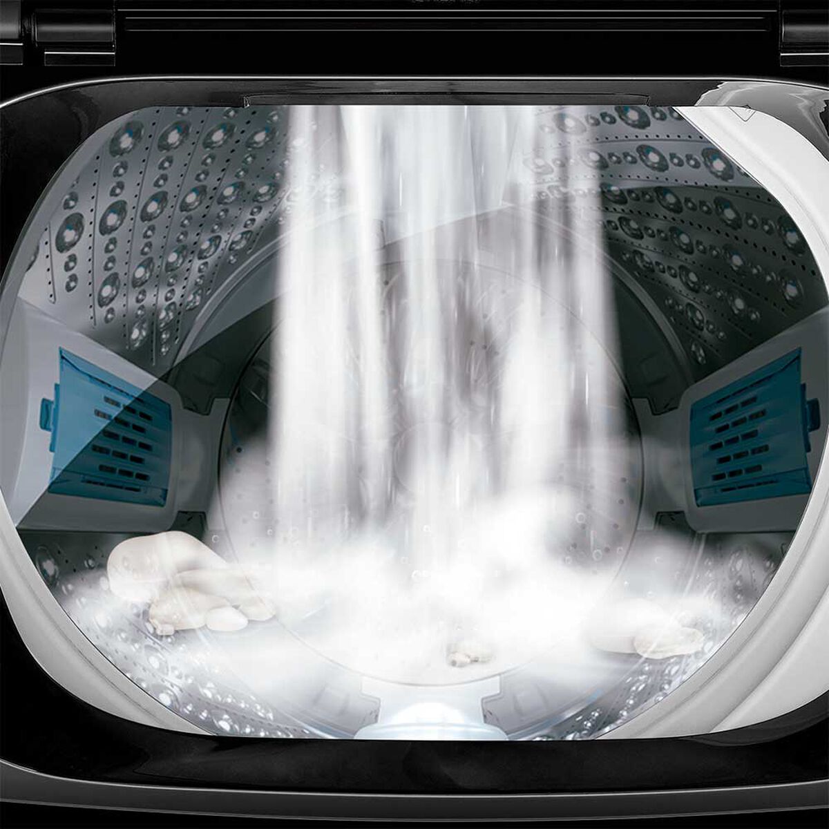 Hisense Lavadora Automática WT3J1023UT 10 Kg Titanium Gray Superior Acero Inoxidable