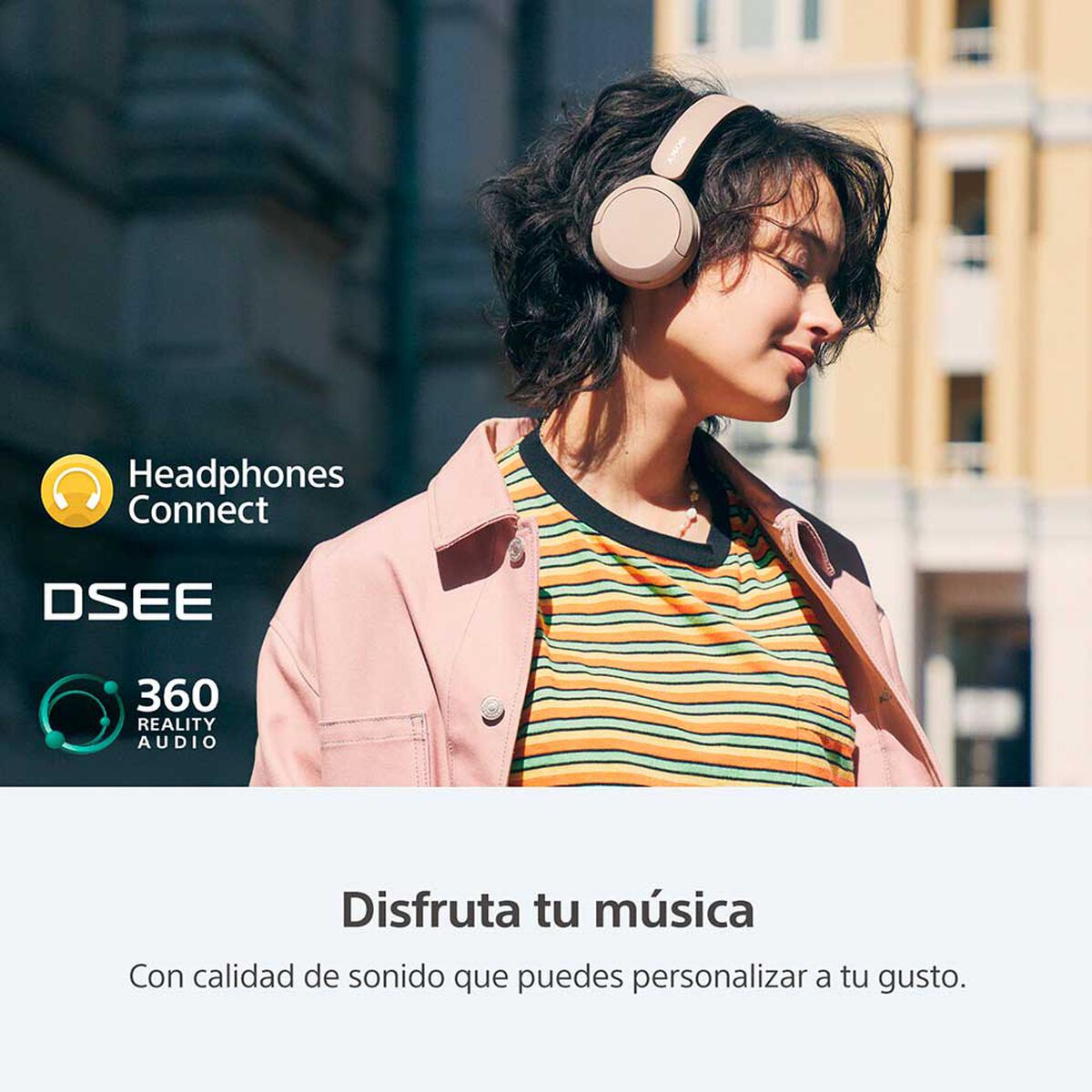 Audífonos Bluetooth Over Ear Sony WH-CH520/BZ Negros