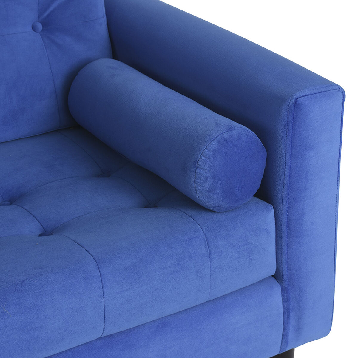 Sofá Bodevir Retro 3 Cuerpos Azul Rey