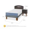 Cama Europea CIC 1,5 Plazas Excellence + Respaldo + Velador Gales