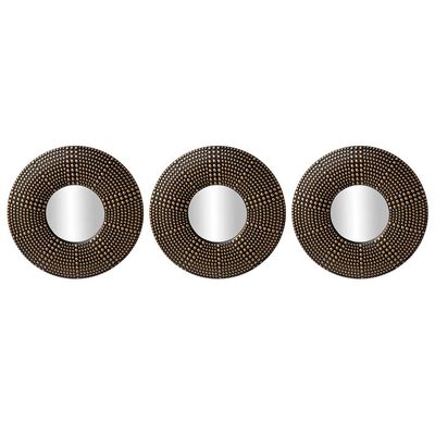 Imagen 1 del producto Set 3 Espejos Plástico Vgo para Colgar Circular 25 cm Dorado