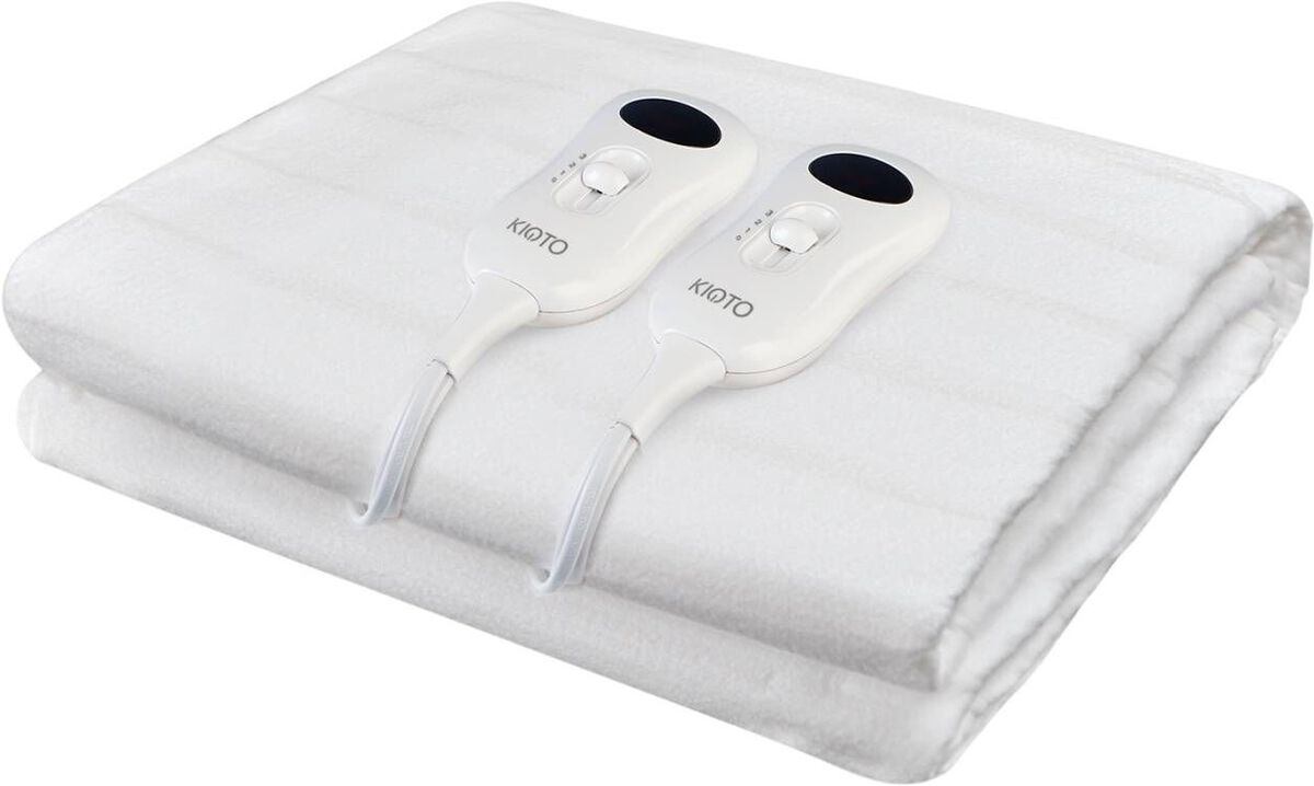 Combo Cama Europea CIC Base Dividida 2 Plazas Anatomic + Respaldo + 2 Veladores Casanova 2 Plazas Alassio + Calientacama Análogo Kioto CC2 2 Plazas