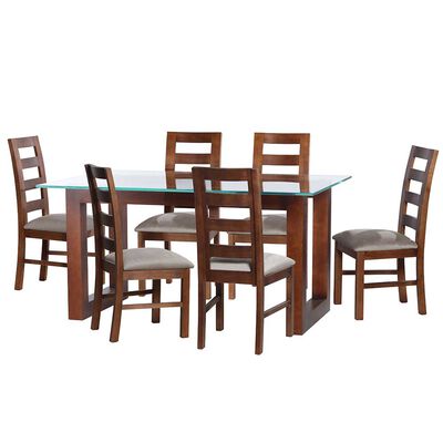 Imagen 1 del producto Juego de Comedor Latam Home Pamplona Murcia 6 Sillas Cuero Negro