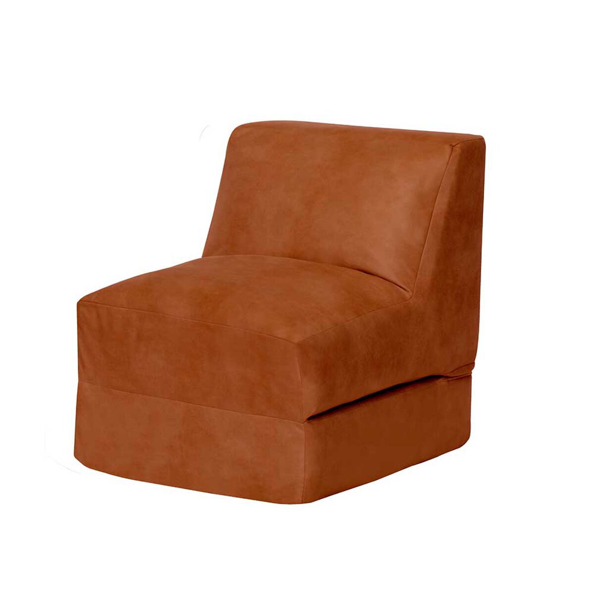 Sof&aacute; Cama Latam Home Cuero Kentucky Bari 1 Cuerpo Tabaco