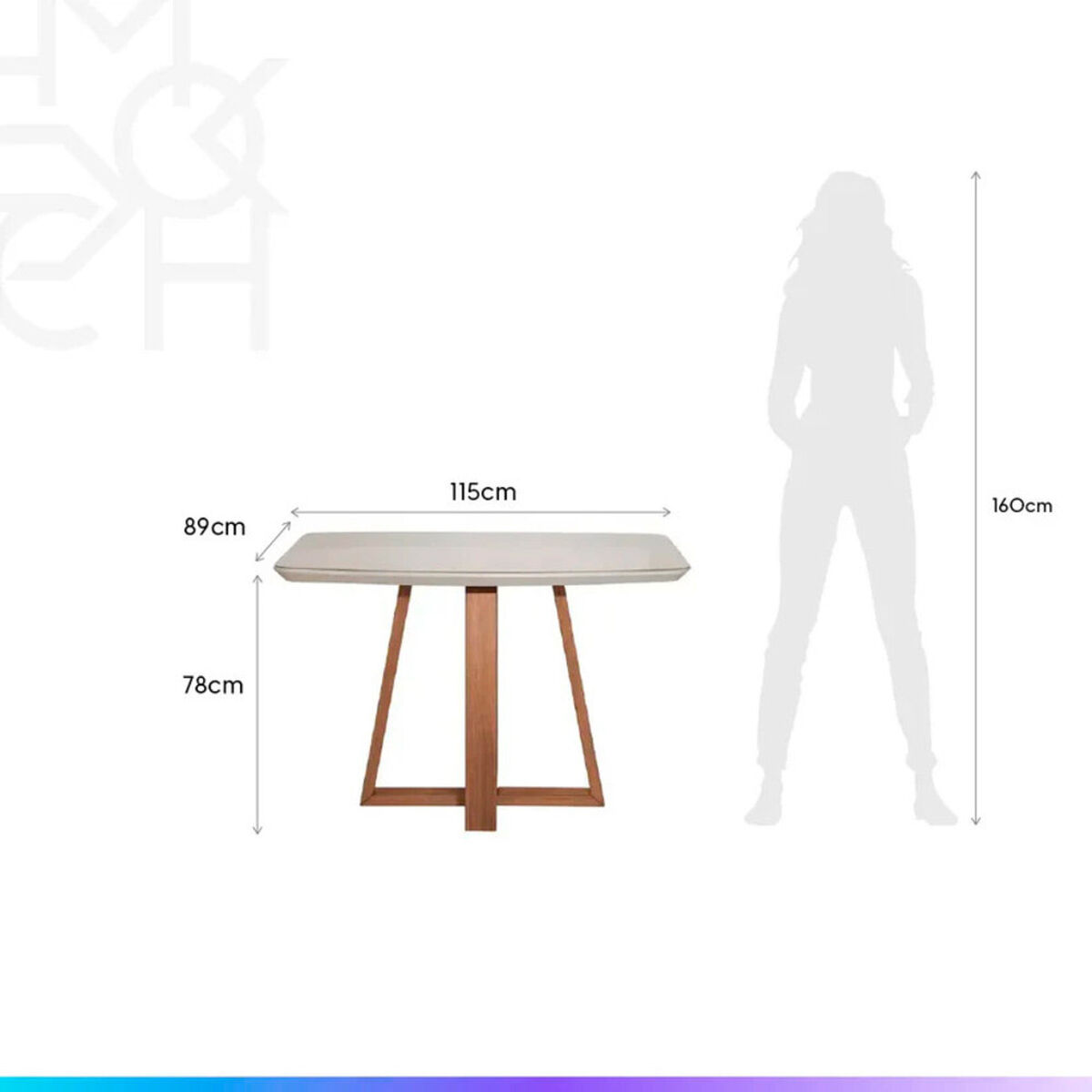 Juego de Comedor Decocasa Bennet 4 Sillas Beige