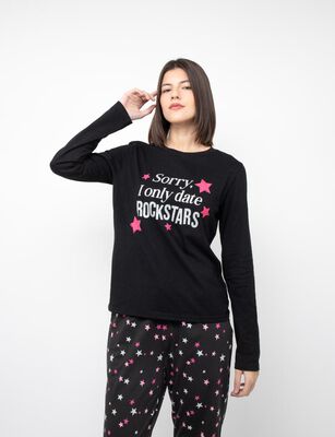 Imagen 1 del producto Pijama Mujer Icono Negro
