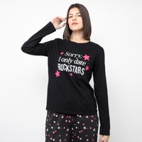 Pijama Mujer Icono Negro