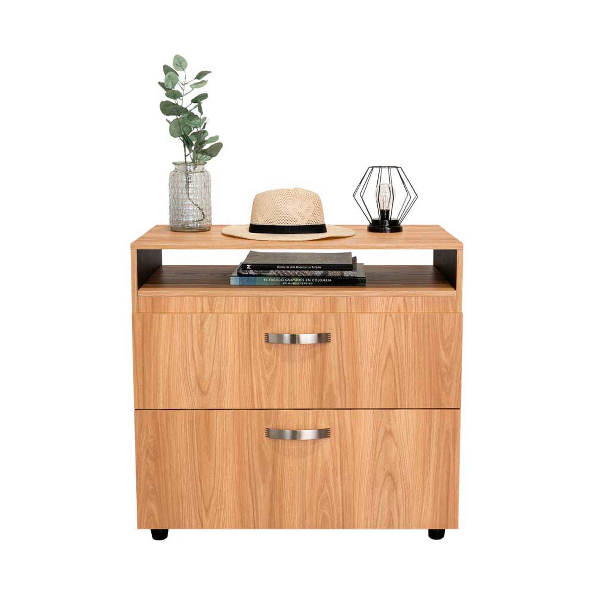 C&oacute;moda Tuhome Barilo 2 Cajones Fresno Wengue