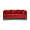 Juego de Living Barra Design Estocolmo Sofá 3 Cuerpos + Dos Sillones 1 Cuerpo Rojo