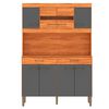 Kit Cocina Vekkahome Laura 8 Puertas Gris