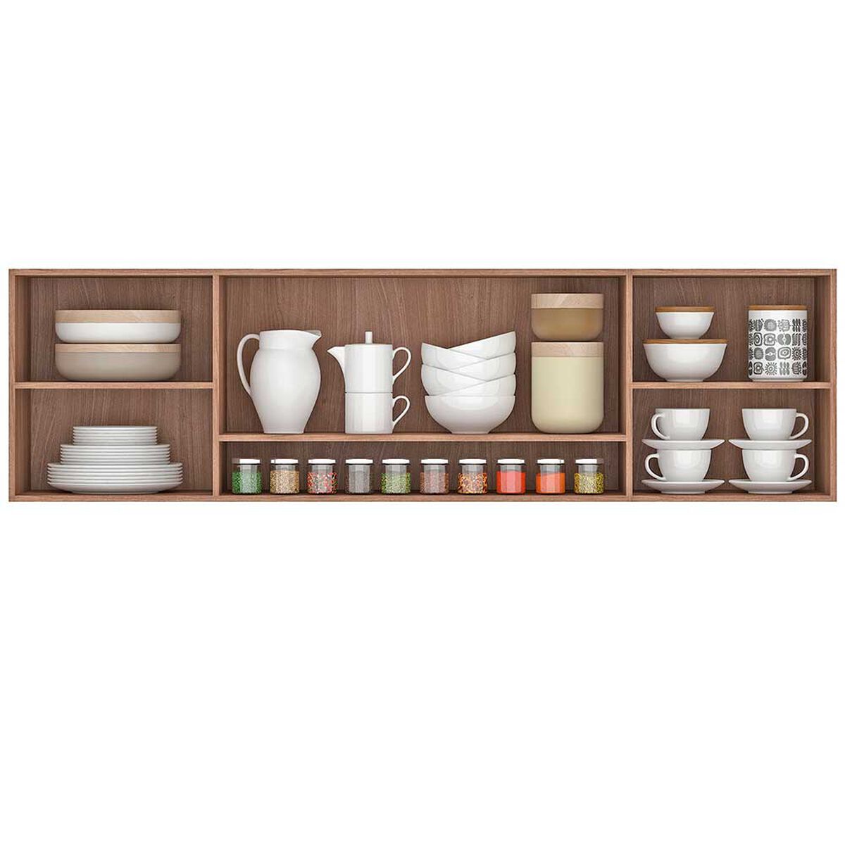Mueble de Cocina Aereo Vekkahome Nido Café
