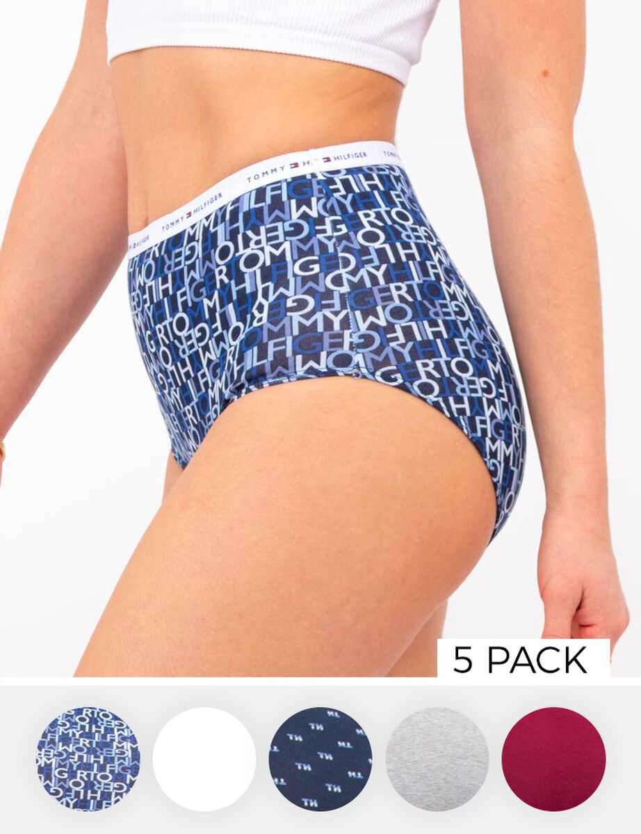 Pack 5 Calzones Pantaletas Mujer Tommy Hilfiger