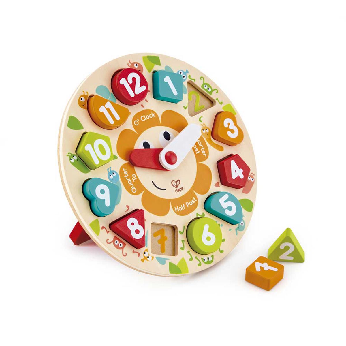 Bloques Puzzle de Reloj Robusto Didáctico Hape
