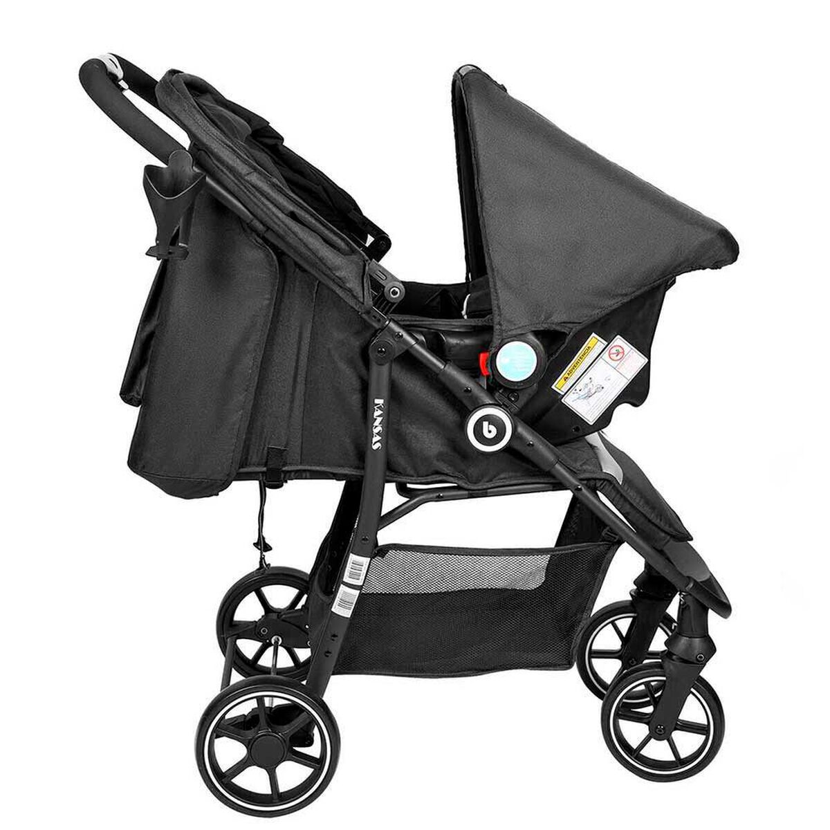Coche Travel System Kansas Negro Bebeglo