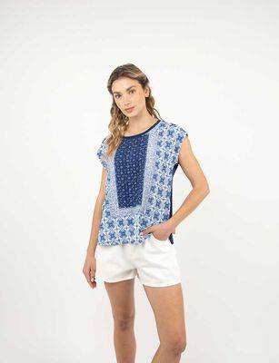 Imagen 1 del producto Polera Manga Corta Mujer Alma Azul, Ecru, Morado, Naranjo, Negro