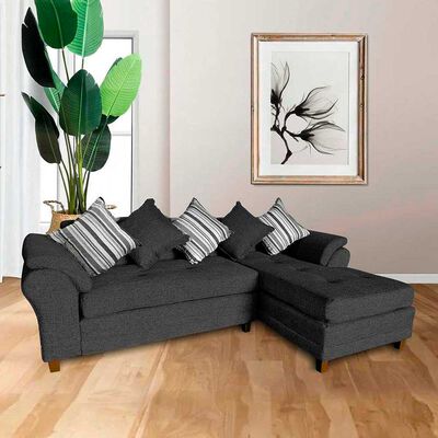 Imagen 1 del producto Sofá Seccional Derecho Living Factory Mustang 4 Cuerpos Marengo