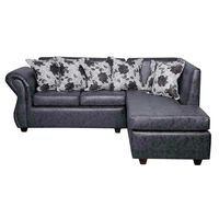 Seccional Black Factory Isabella 3 Cuerpos Gris