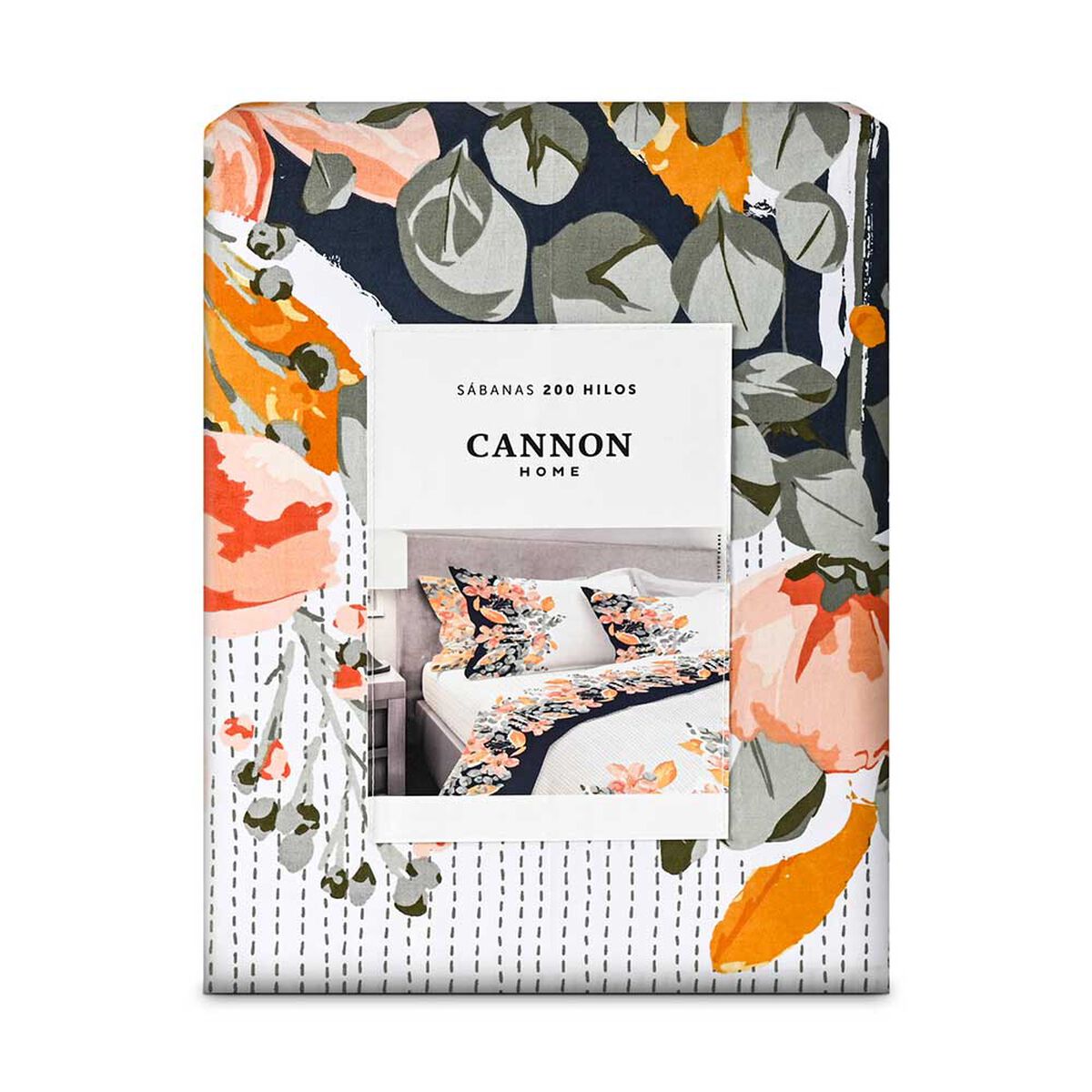 Juego de Sábanas Estampado Cannon 200 Hilos 1,5 Plazas Sanke