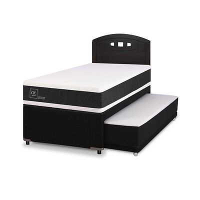 Imagen 2 del producto Cama Nido CIC 1,5 Plazas Ortopedic + Respaldo Gales Negro