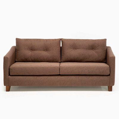 Sofá Barra Design Elena 3 Cuerpos Café