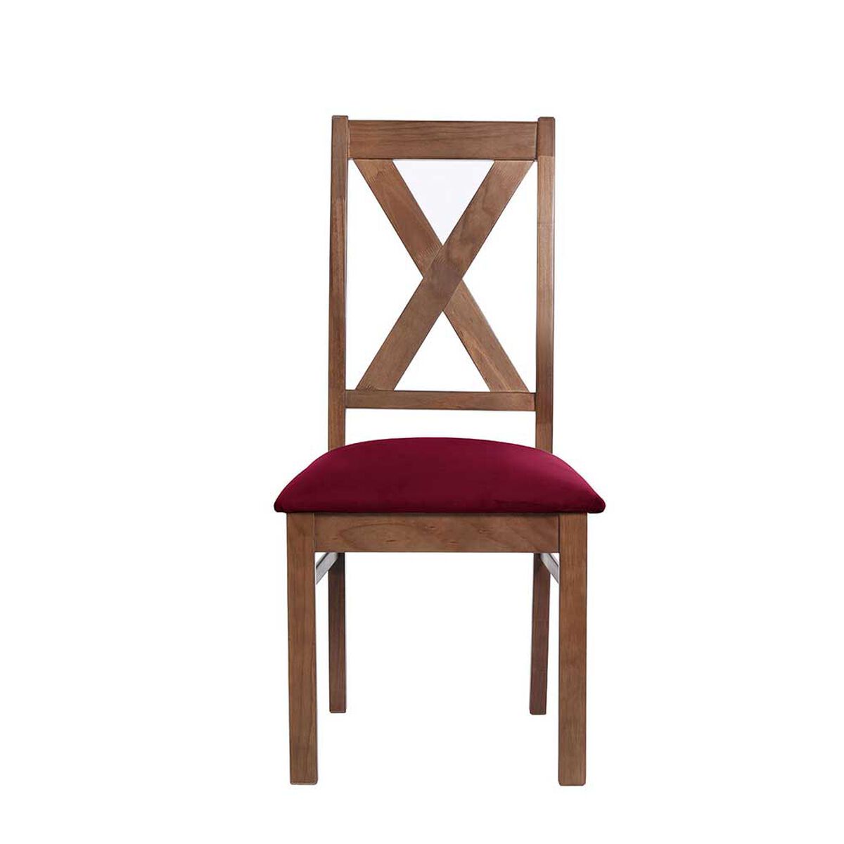 Juego de Comedor Latam Home Sevilla Segovia 2 Sillas + 2 Bancas Velvet Burdeo