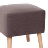 Pouf Latam Home Burdeos Lino Gris Oscuro