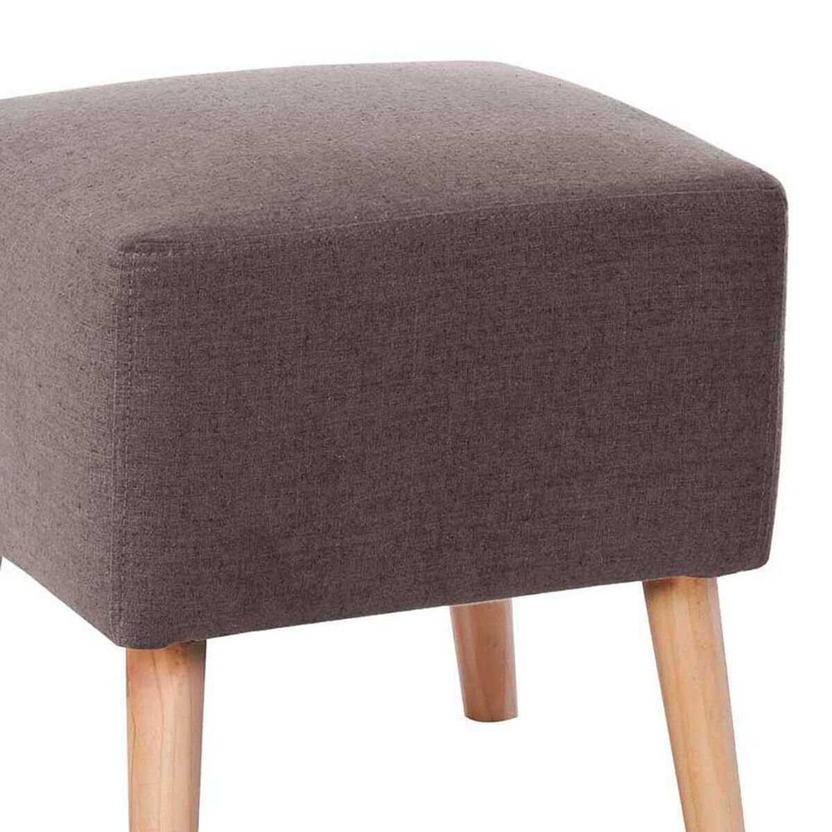 Pouf Latam Home Burdeos Lino Gris Oscuro