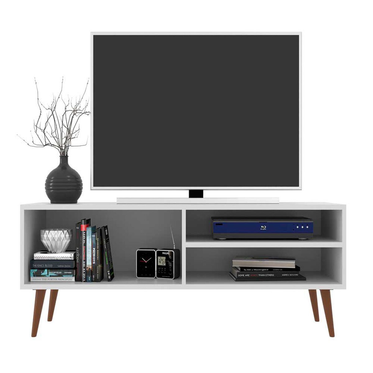 Rack TV Altavision Miami Bco Hasta 50" Blanco