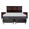 Box Spring CIC Base Dividida King Ortopedic Advance + Respaldo + 2 Veladores New Torino