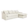 Sofá Seccional Derecho Innovamuebles Fontana Lino 4 Cuerpos Beige